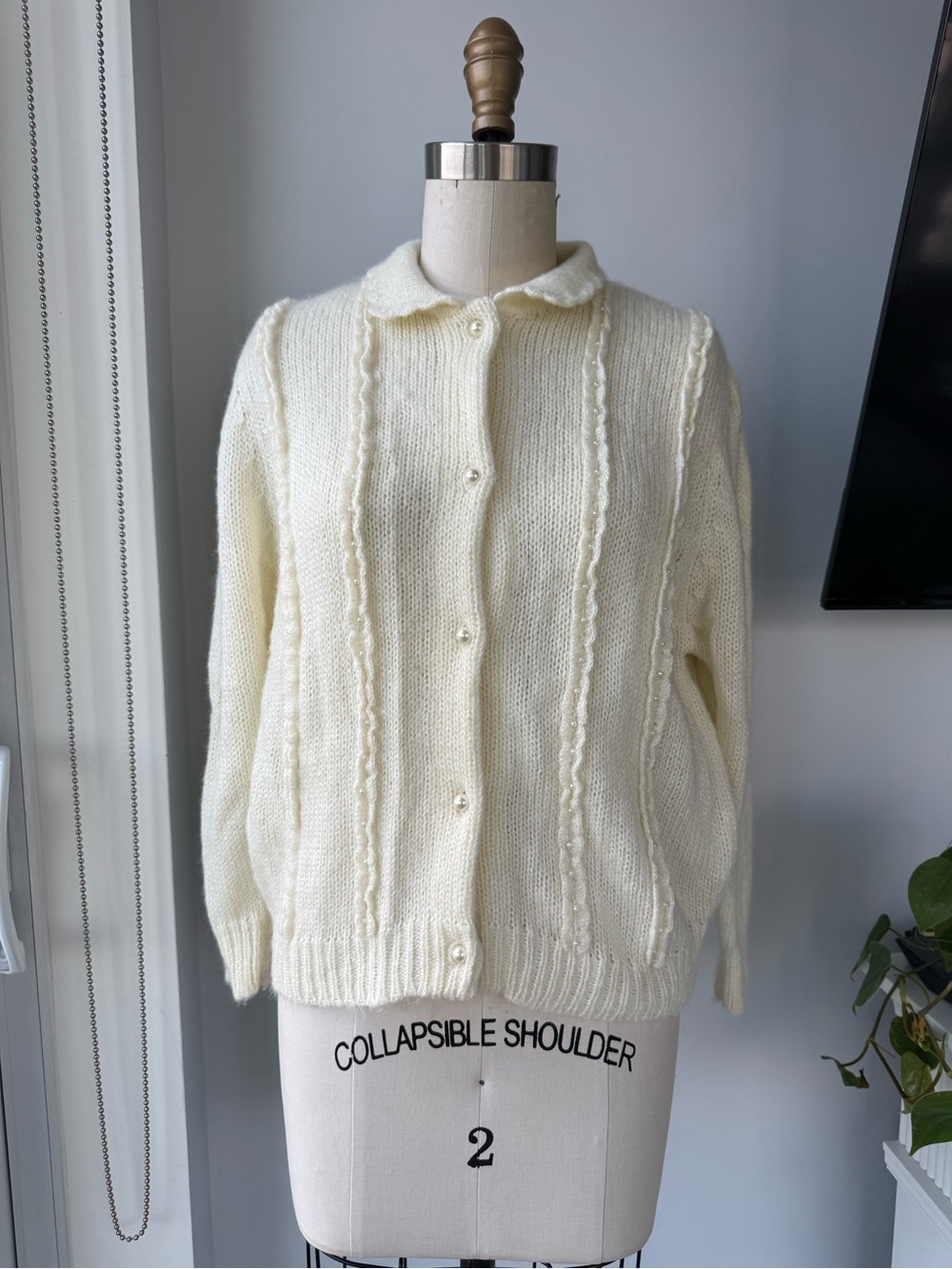 BOON Vintage Y2K Embellished Knit Cardigan